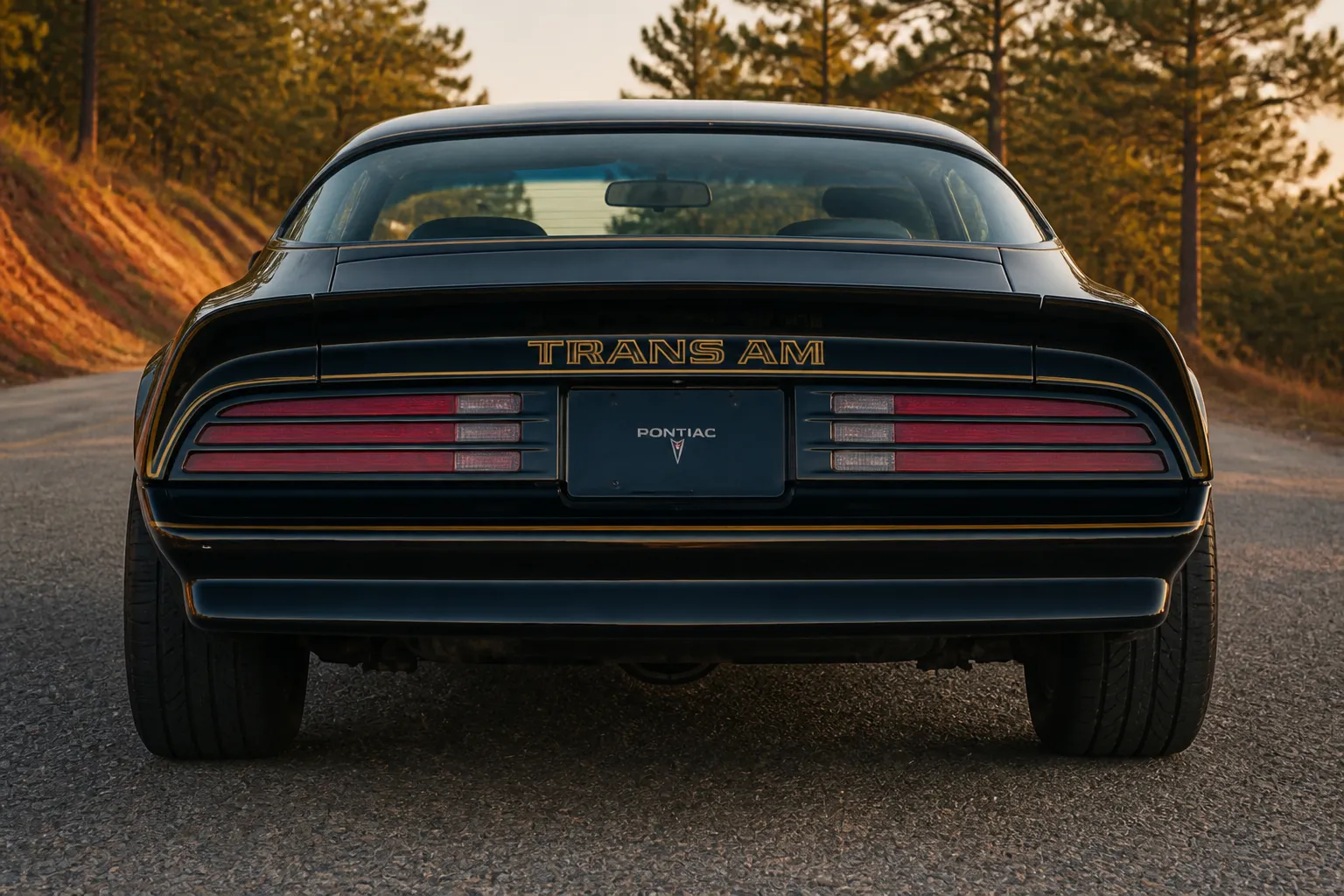 Full rear — plate and badges readable